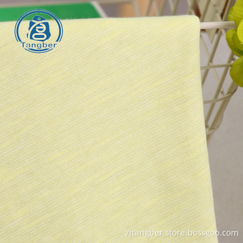 100% spun polyester slub jersey fabric for tshirts